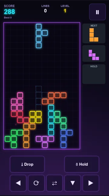 A game in progress (Pentomino)